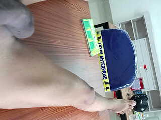 I masturbated naked inside the house very carefully