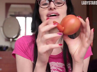 Pea cherry tomato to play with