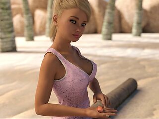 POV with big-boobed stepdaughter on Lewd Island