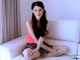 Skinny, Flat Ivy Aura Sucks Her Toes and Plays with Her