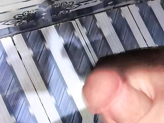 Shemale Big Hair Masturbating Cock