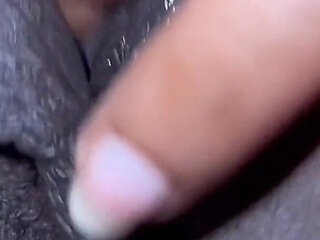Rubbing Fingering My Wet Fat Big Labia Pussy