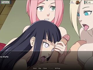 Naked Tsunade trains in the Naruto world by Loveskysan69