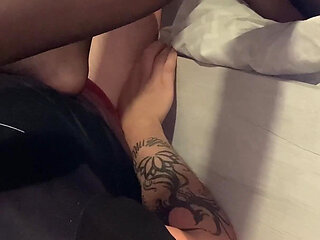 My Slave Is so Submissive to Me That He Licks His Feet and Sucks