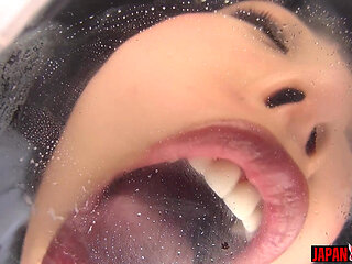 Face-lick Idol POV - Yua Nanami Smears Her Tongue Against the Lens, Thick Spit Trailing as She Pins You in Place with Her Eyes
