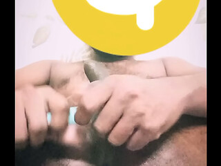 Fucking my asshole with thick Rod