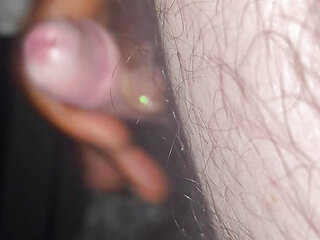 Ebony wife strocking very small husband cock with SPH in french until he cums