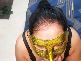 Rough Sex with Sexy Lucy - Cum on Her Big Boobs and Deep Throat Action