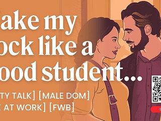 ASMR Sex Audio: Male Teacher Dominates Student at Work - Rough Fucking & Dirty Talk for Women