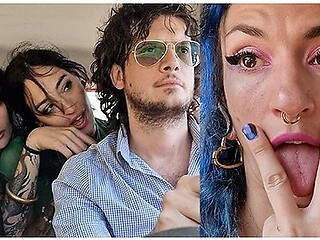 Stranded Lesbian Hitchhikers Share My Cock - Double Bj - Outdoor Standing Fuck With Edone Kaliyuga And Brisen Lestrange