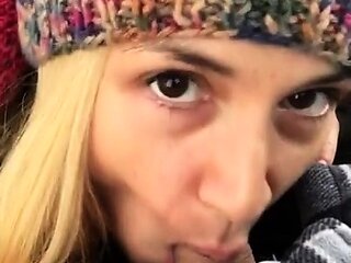 Sexy amateur blonde blowjob amp cumshot HD