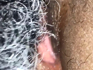 Slippery and tattooed Indian lady gets pussy rubbed close