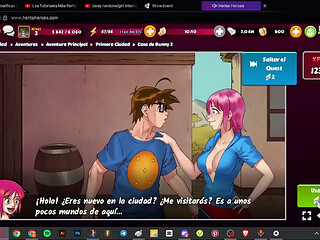 hombre juega por primera vez hentai heroes