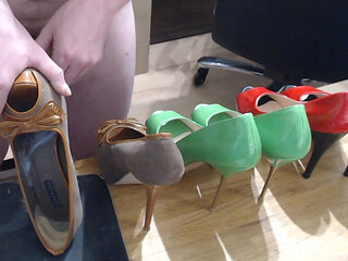 Sexy Peep Toe High Heels Fucking