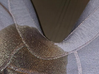 Flooding thick merino wool thermals in hammock