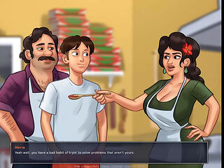 Summertime saga: hot Italian MILF from the pizzeria ep 55