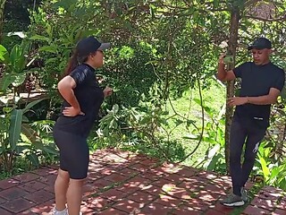 My trainer doing cardio with a spectacular chubby girl part 1
