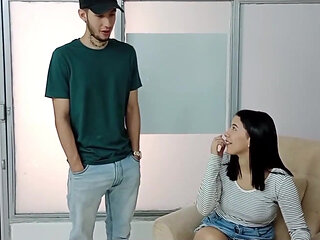 I Discover My Stepmom Masturbating and She Gives Me a Rich Blowjob, Direct Creampie in Her Throat Full Story