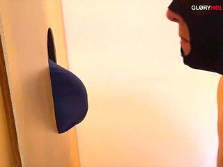 Young 25-year-old at the Gloryhole - His Ass at the Hole