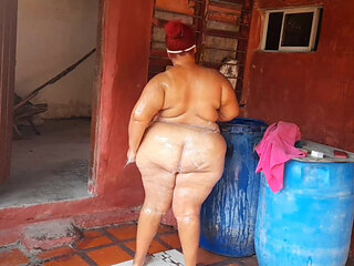 He Spied on My Stepmother While She Was Taking a Shower on the Terrace of Her House.