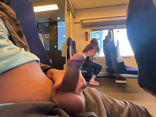 A stranger girl jerked off and sucked me in the train in public