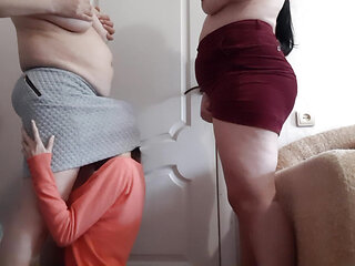 I take turns licking the pussies of my two pregnant girlfriends