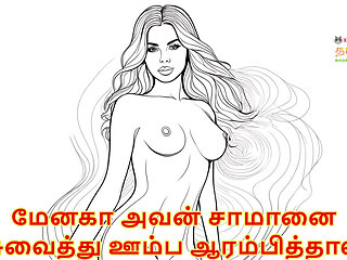 Menaha Hold his Dick and Sucking it - Tamil Audio Sex Story