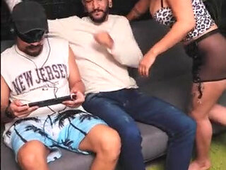 my STEPBROTHER likes to see me play his friends