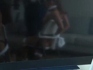 Latina and Emma's Bedsheet Bondage: Chair-bound Struggle to Escape!