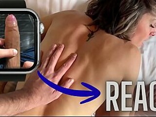 Married wife gets fucked by another man while her husband watches and cums