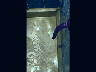 Back in the shower, playing with my anus again...