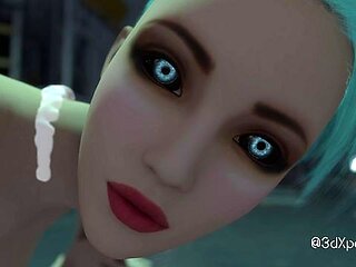Pin-up doll's big tits sex