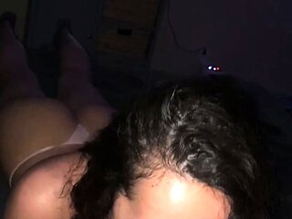 Public blowjob from an amateur brunette babe in POV video