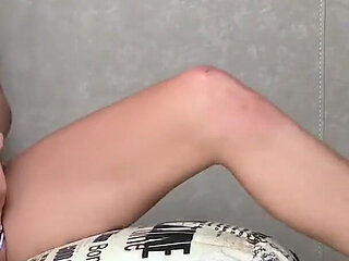 Teen Cumming From Playing with Pillow