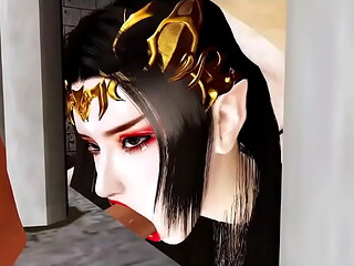 Virtual Queen of Bigboob Fantasy - 3D Animation Hentai