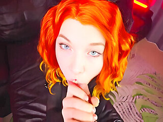 Hard Sex With A Girl In A Cat Costume, Shoved A Huge Dick Down Her Throat