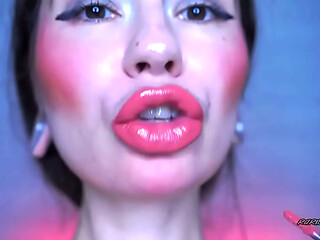 Bright Pink Lipgloss Halloween Kiss &ndash_ Sticky Dream Marks