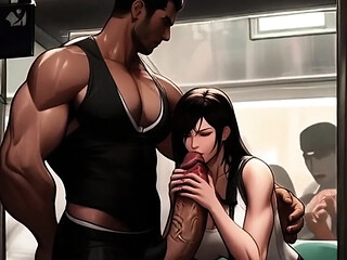Tifa loves nothing more than discovering new dicks to suck on her daily commute.