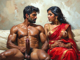 Indian threesome with my wife and her stepmom