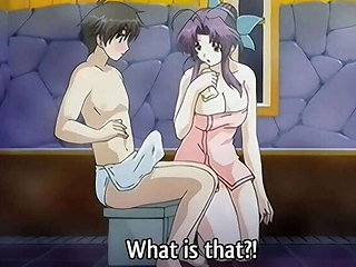 Japanese MILF Gives Bath to 18-Year-Old Step Son in Hentai Animation [Subtitled]
