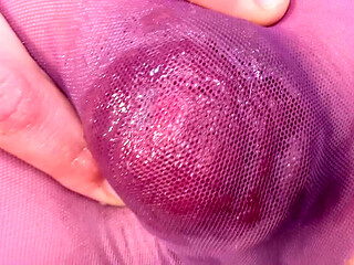 Close Up Anal and Prolapse in Nylon Panties with MILF Putarankahotmilf
