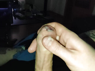 Uncut cumshot collection with moans and slow motion until the end!
