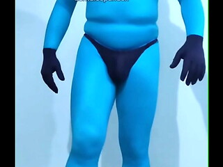 Zentai Spandex nude gym mask