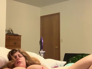 15.45 BBW PAWG Solo Fucking and Sucking Huge Dildo