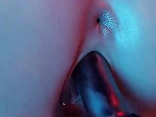 Judy Pussy Fucking Herself From Behind with a Nice Dildo