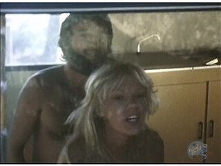 He Is Cuckolded By Sexy Blonde In A Trailer - Brigitte Lahaie