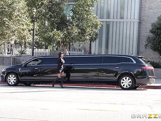 Brazzers August Taylor Hot Czech Blowjob & Reverse Cowgirl in Car with Driver Johnny