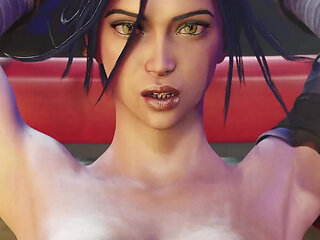 Busty 3D Azula Blowjob and Fuck