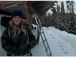 Slutty Stranger Seduces Me In Her Tent While Is Asleep - Venessas Butt