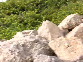 Blonde with stunning round ass gets fucked doggystyle